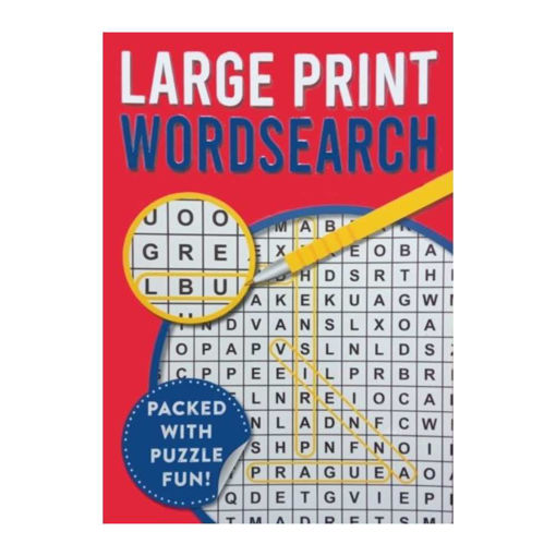Picture of LARGE PRINT WORDSEARCH RED